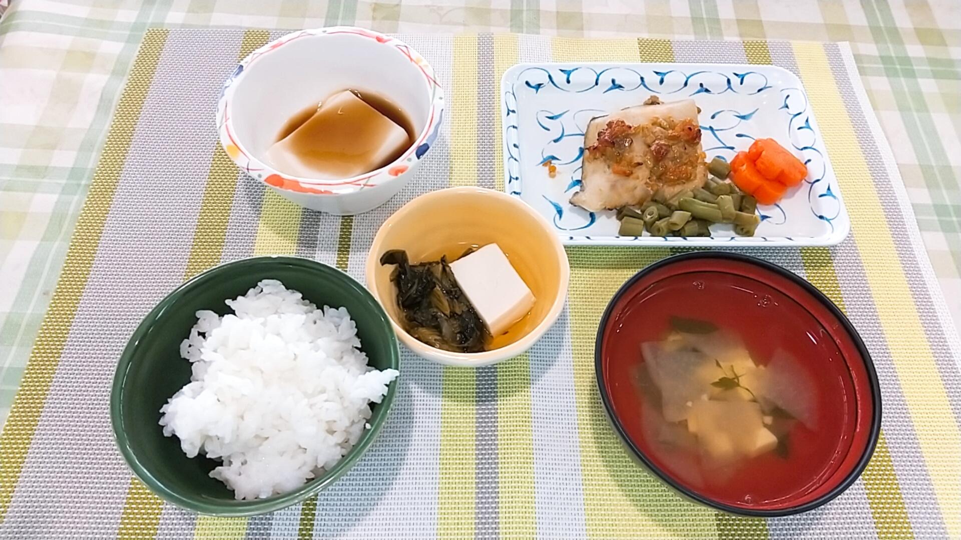 （献立紹介）魚の金山寺みそ焼き