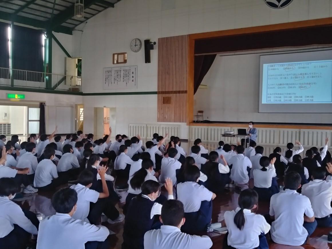【包括】静岡県立浜松江之島高校にて講話を実施しました。