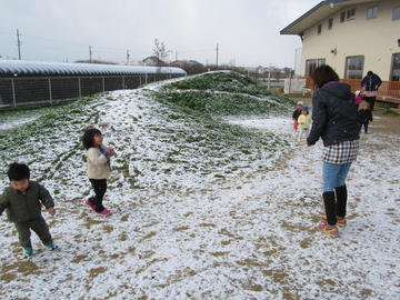 雪がつもった日